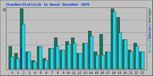 Stunden-Statistik im Monat Dezember 2025