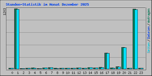 Stunden-Statistik im Monat Dezember 2025