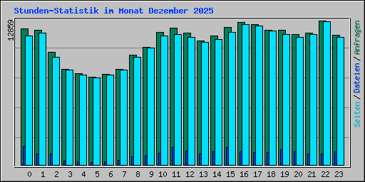 Stunden-Statistik im Monat Dezember 2025