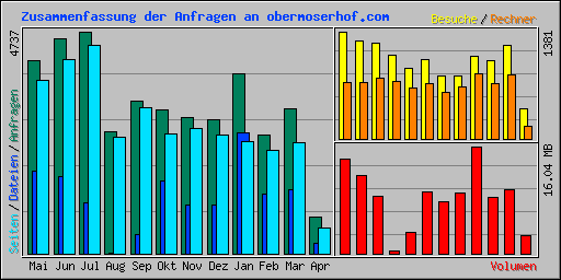 Zusammenfassung der Anfragen an obermoserhof.com