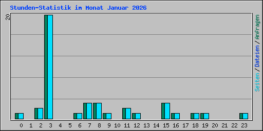 Stunden-Statistik im Monat Januar 2026
