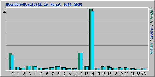 Stunden-Statistik im Monat Juli 2025