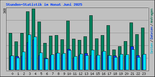 Stunden-Statistik im Monat Juni 2025